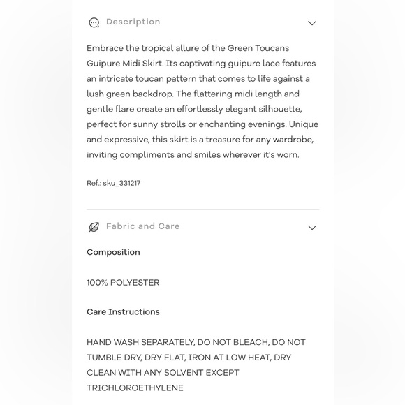 Farm Rio Green Toucans Guipure Midi Skirt - Picture 7 of 10